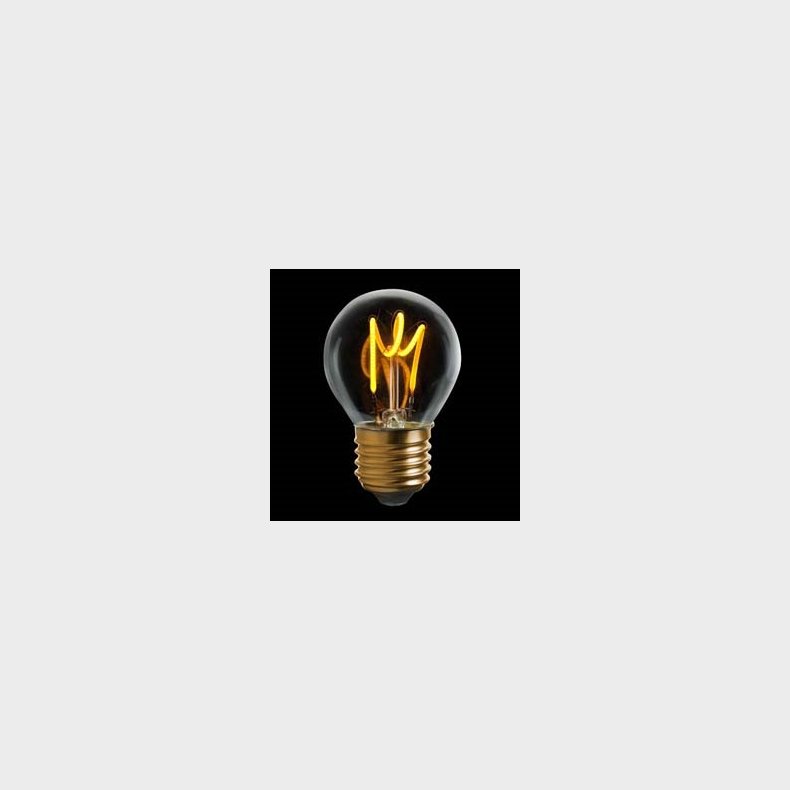 LED Uni Flex krone E27 klar 3W 2000K 150lm d�mp