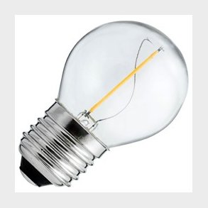 LED Uni led krone klar 1W E27