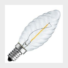 LED Uni led kerte snoet klar 1W E14