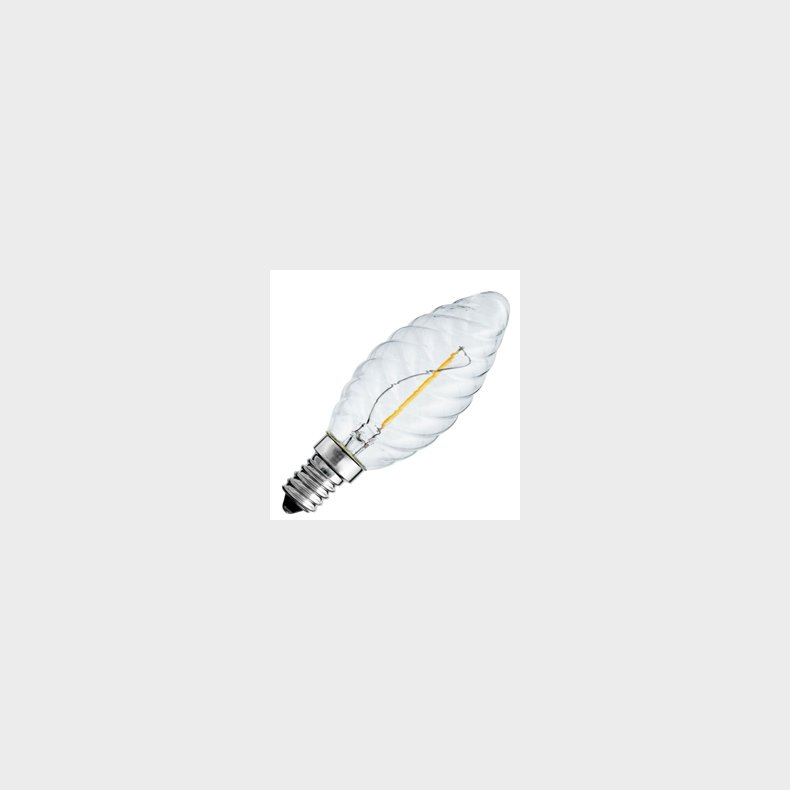 LED Uni led kerte snoet klar 1W E14