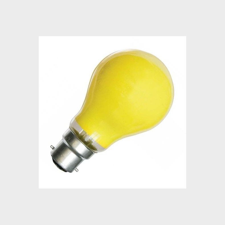Standard Farvede gul 25W B22 