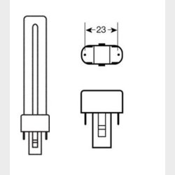 PL-S r�r  2 pin 5/840 <Dulux S> G23 