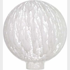 Samlep�re Globe glas Hvidmaleret 100� 24mm gevind (Passer til adaptor 7001014 og 7001027)