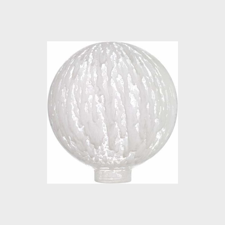 Samlep�re Globe glas Hvidmaleret 100� 24mm gevind (Passer til adaptor 7001014 og 7001027)