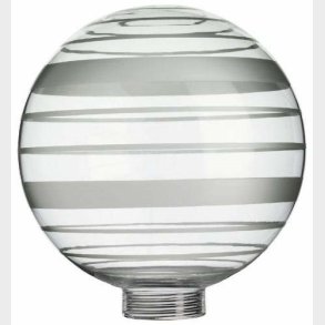 Samlep�re Globe glas Hvidstribet 100� 24mm gevind (Passer til adaptor 7001014 og 7001027)