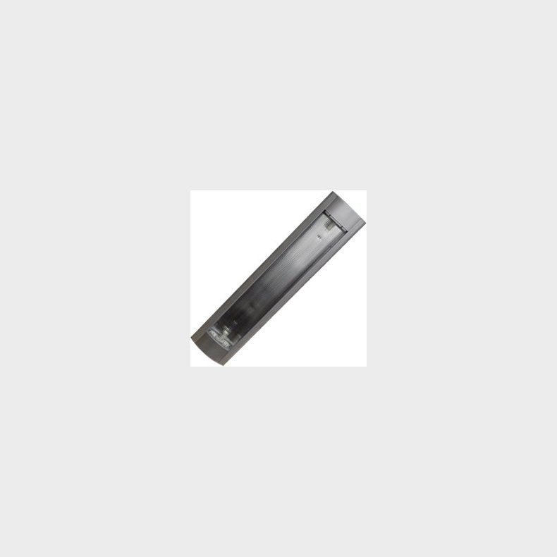 Pilo armatur gr� 2X18W m/akryl sk�rm