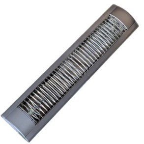 Pilo armatur gr� 2X18W m/gitter