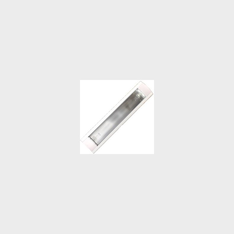 Pilo armatur hvid 2X36W m/akryl
