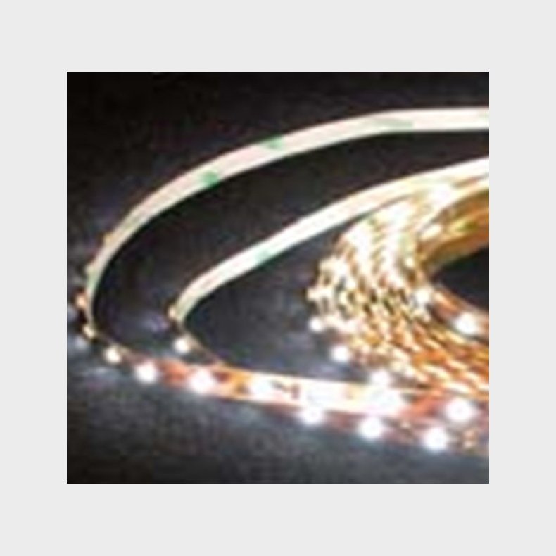 LED strips 5m 20W kan incl transformer IP 65  (kan afkortes pr. 10 cm)