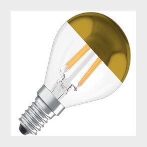 LED Krone topforspejlet guld 4,0W 420lm d�mpbar E14
