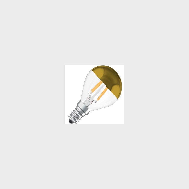 LED Krone topforspejlet guld 4,0W 420lm d�mpbar E14