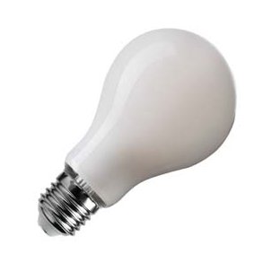 GLS opal 12 watt 1400 lumen E27 3000 Kelvin D�mpbar