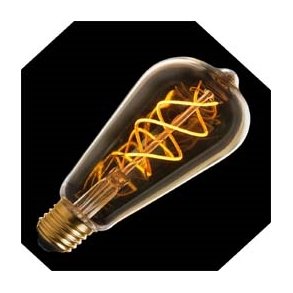 LED Navigation 5W d�mpbar E 27 250lm Gold 2000K
