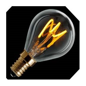 LED krone klar 3W d�mpbar E 14 150lm 2200K