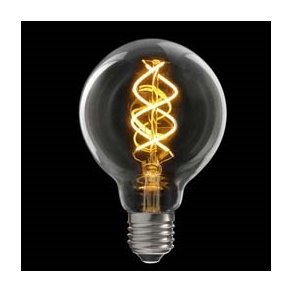 LED Globe klar 80� 5W d�mpbar E 27 300lm 2200K