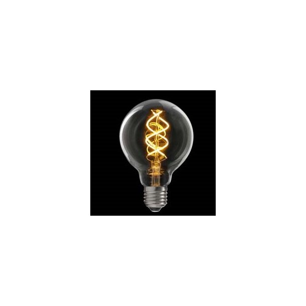 LED Globe klar 125� 5W d�mpbar E 27 300lm 2200K