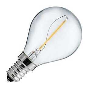 LED Uni led krone klar 1W E14