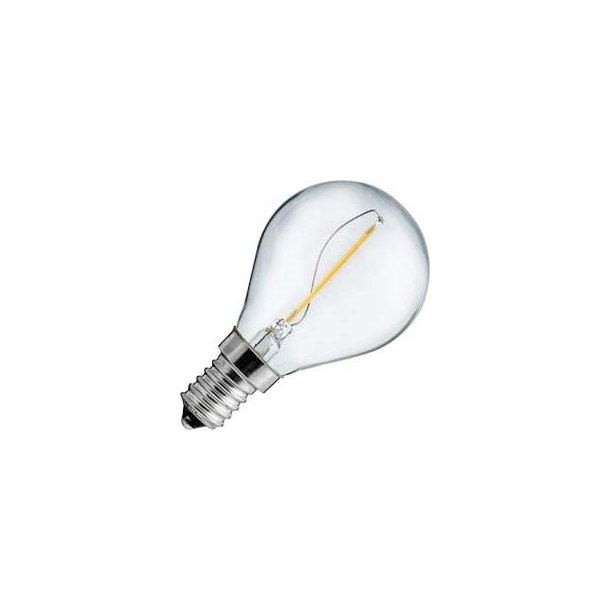 LED Uni led krone klar 1W E14