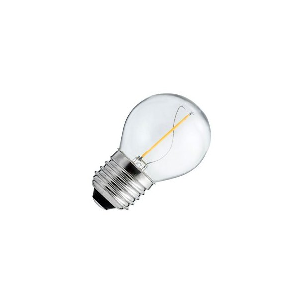 LED Uni led krone klar 1W E27