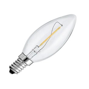 LED Uni led kerte klar 1W E14