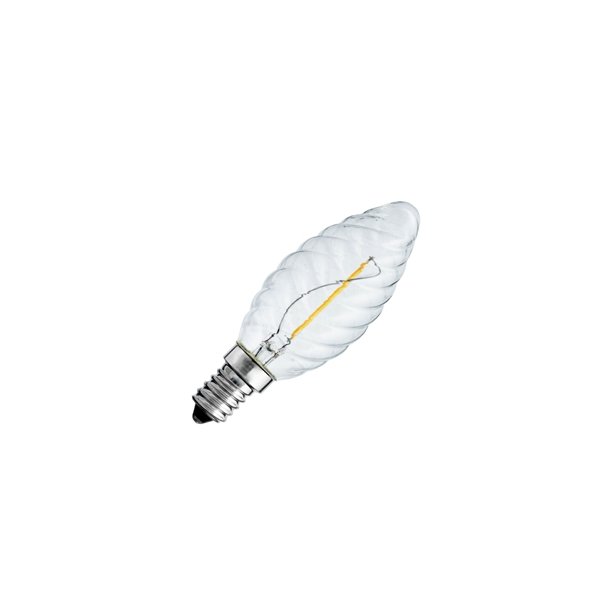 LED Uni led kerte snoet klar 1W E14