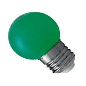LED krone Gr�n E27 0,8W 