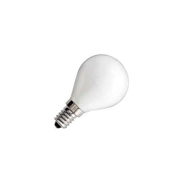 LED Krone 3 trins d�mpbar p� 5 watt E14 2700 Kelvin i helt glas opal