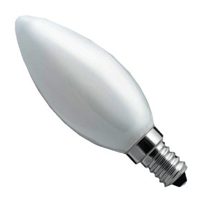 3 trins d�mpbar kerte opal 5W E14 400/200/30 i helt glas