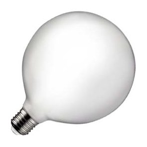 LED Globe opal 125� 7W 3 trins d�mpbar E27 2700 Kelvin i helt glas
