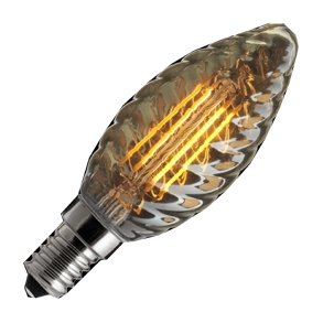 3 trins d�mpbar kerte snoet gold 5W E14 400/200/30 i helt glas