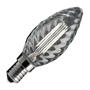 3 trins d�mpbar kerte snoet klar 5W E14 400/200/30 i helt glas