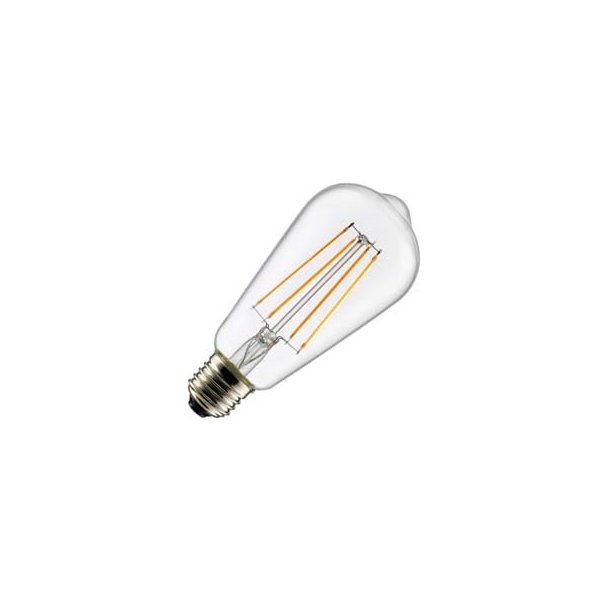 3 trins d�mpbar Navigation klar 7W E27 64X140 i helt glas