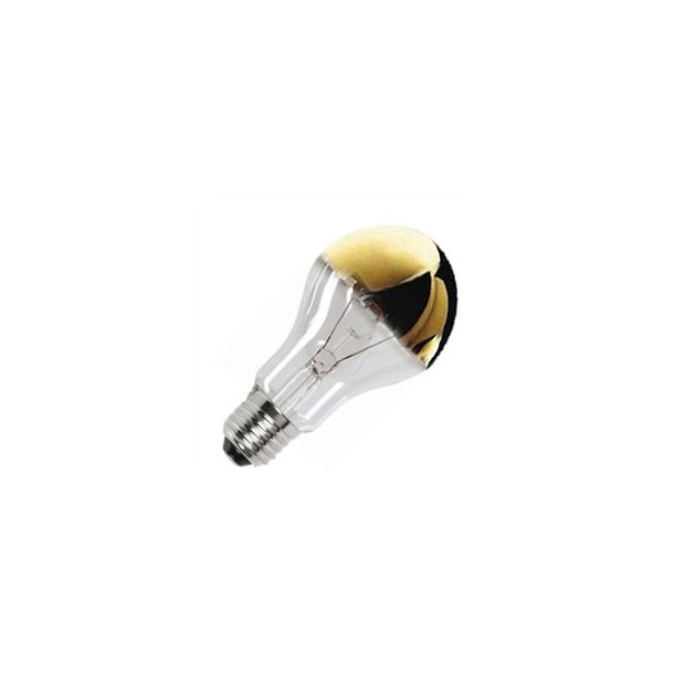Topforspejlet Standard guld/klar 60W E27 (5650110604)