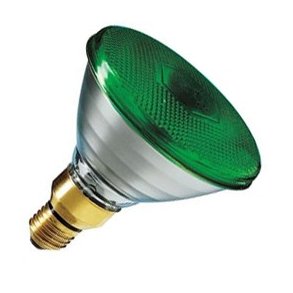 Reflektor par 38 80W gr�n E27