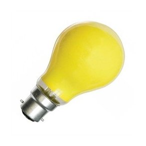 Standard Farvede gul 25W B22 