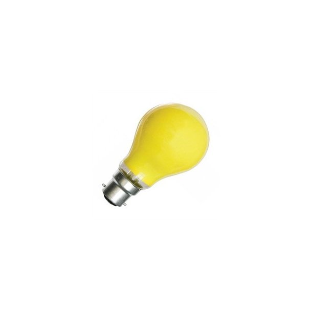 Standard Farvede gul 25W B22 